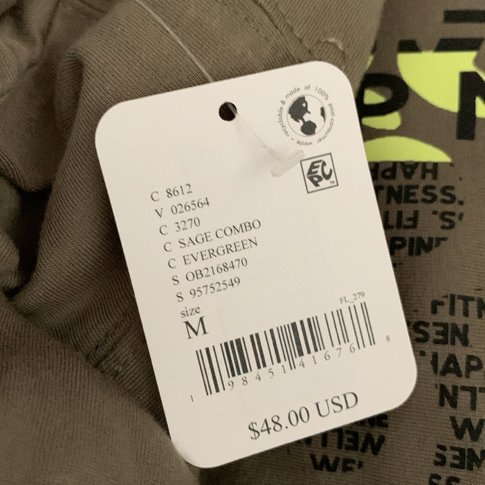 FP MOVEMENT Inspire Buti Logo Tee Sage NWT - Picture 10 of 13